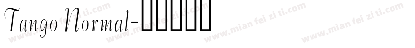Tango Normal字体转换